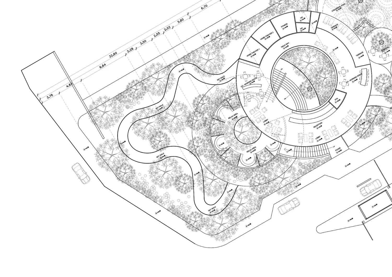 Planta técnica urbanística para projeto de loteamento