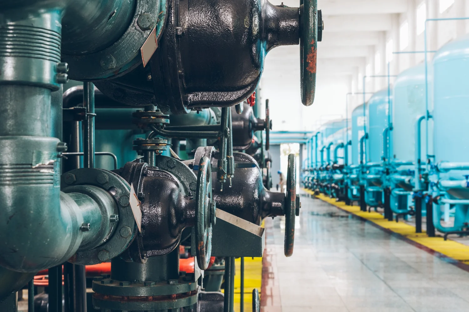 Tubulações industriais e sistema de tratamento